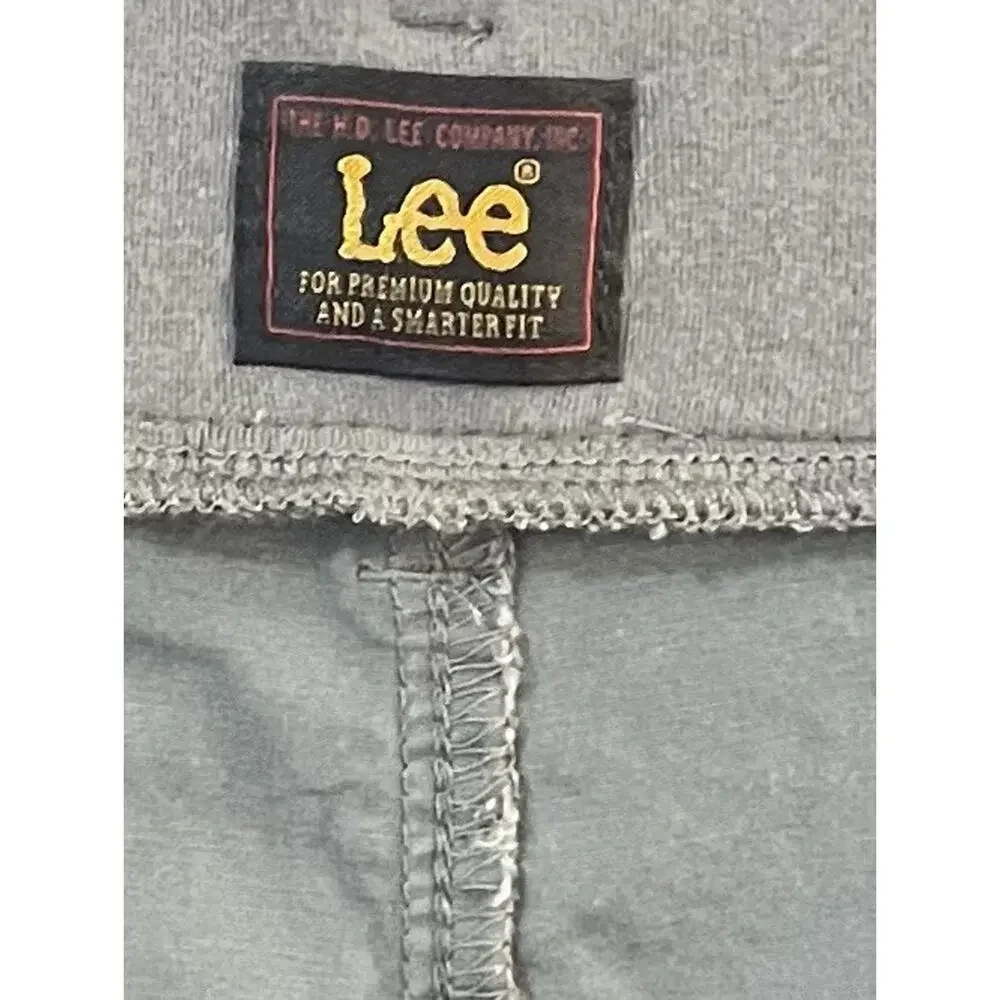 Lee Womens 22M Cargo Shorts Forest Green 98% Cotton Stretch Waist Plus EUC